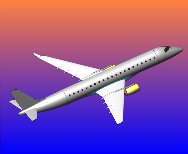 japan regional jet sat 3d dwg - Japan Regional Jet.sat or .dwg by RodgerSaintJohn